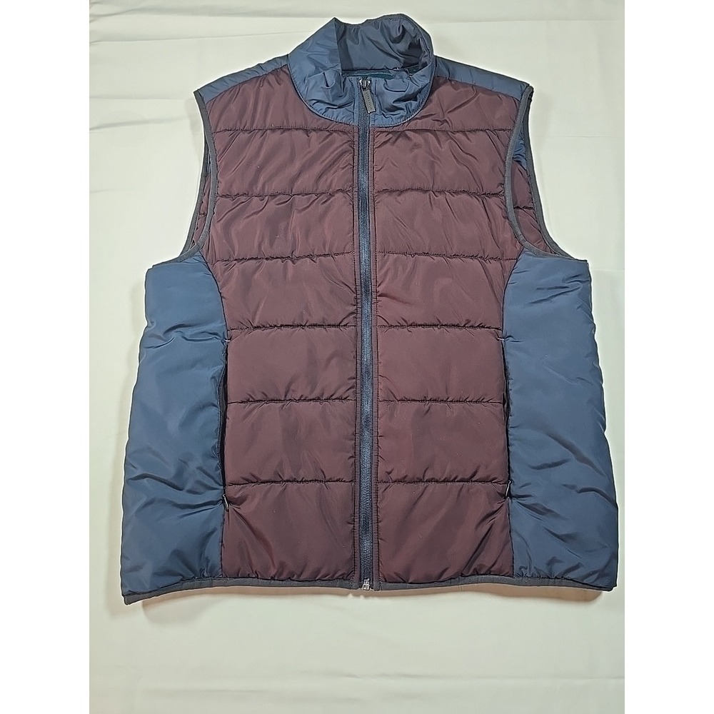 Perry Ellis‎ Quilted Puffer Vest Medium Lightweight Golf Men's